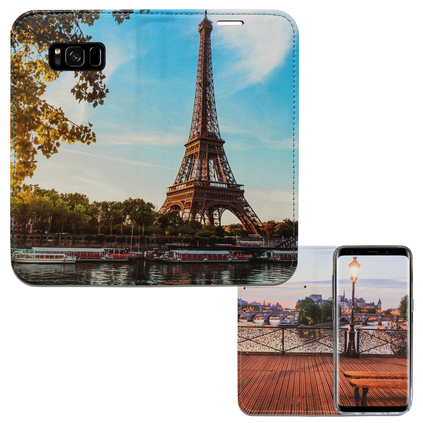 Paris City La Seine Panorama Case für das Samsung Galaxy S8
