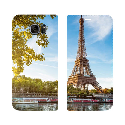 Paris City La Seine Panorama Case für das Samsung Galaxy S7