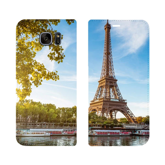 Paris City La Seine Panorama Case für das Samsung Galaxy S7