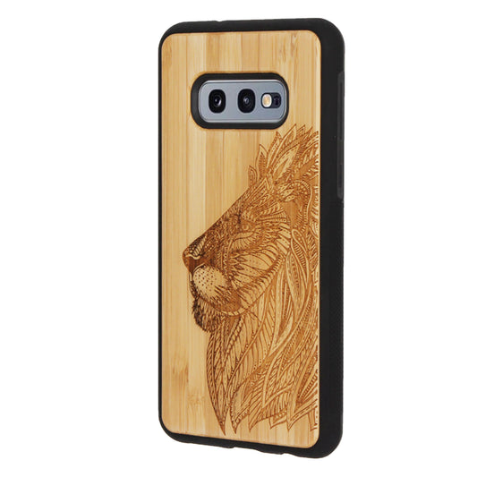 Löwen Eden Case aus Bambus für Samsung Galaxy S10e
