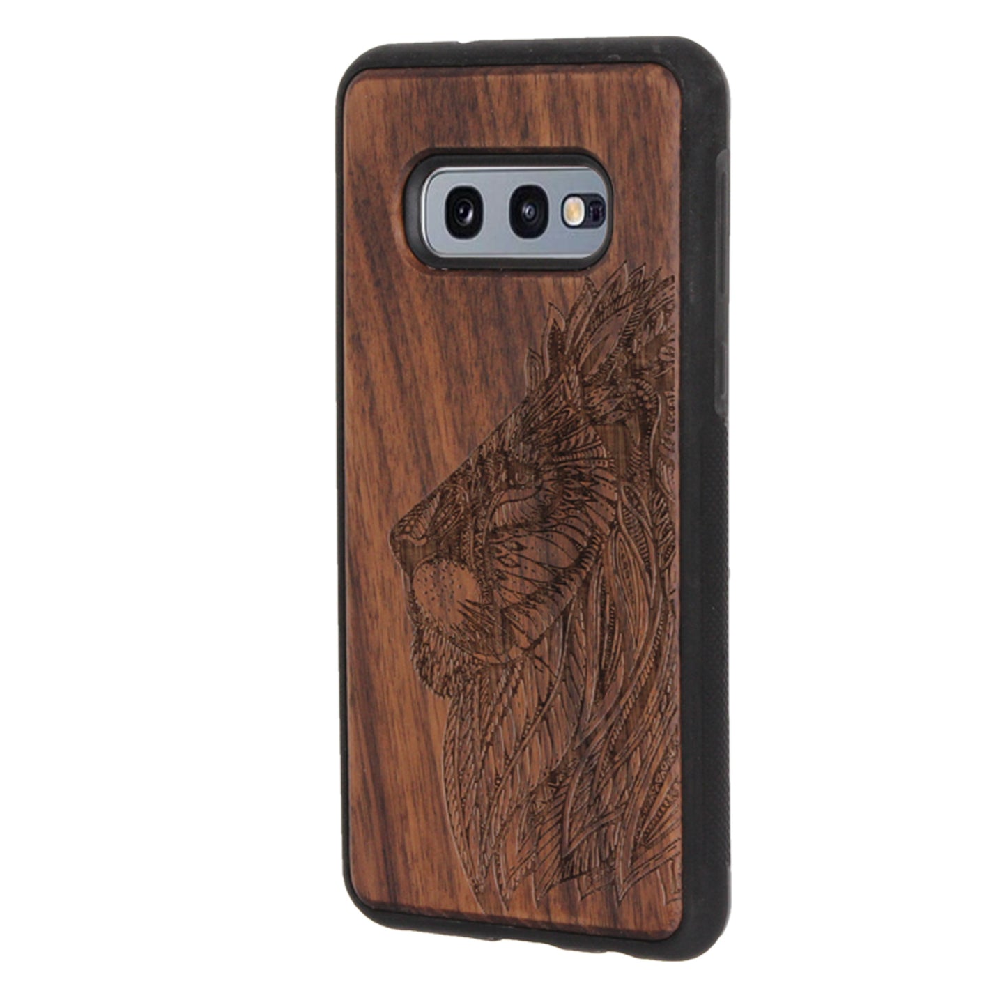 Löwen Eden Case aus Nussholz für Samsung Galaxy S10e