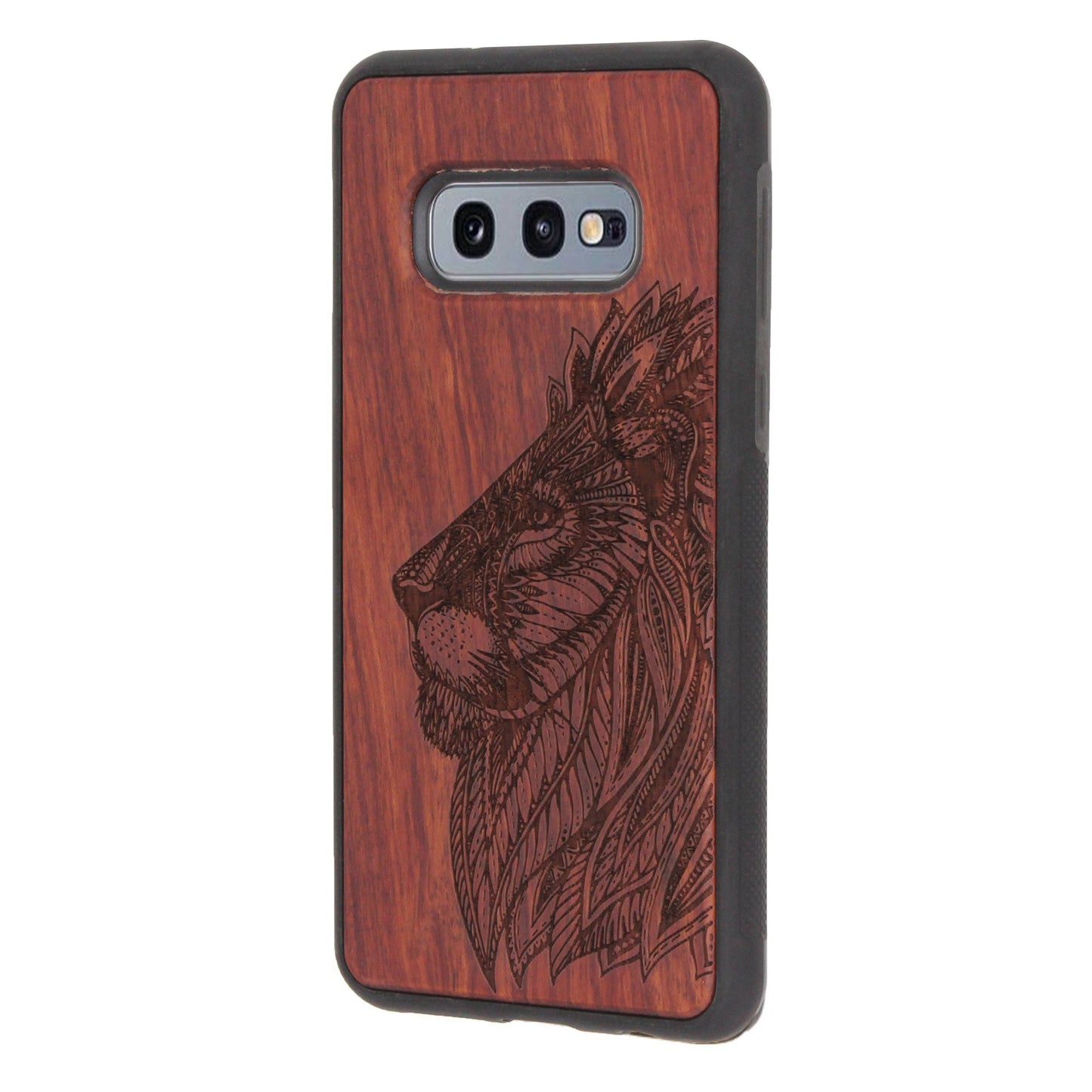 Lion Eden Case made with Rosewood for the Samsung Galaxy S10e