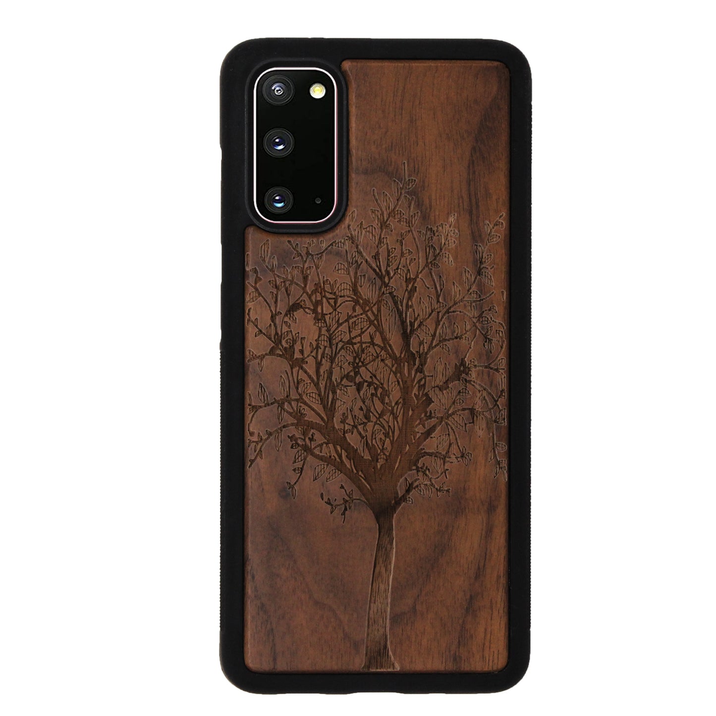 Lebensbaum Eden Case aus Nussholz für das Samsung Galaxy S20
