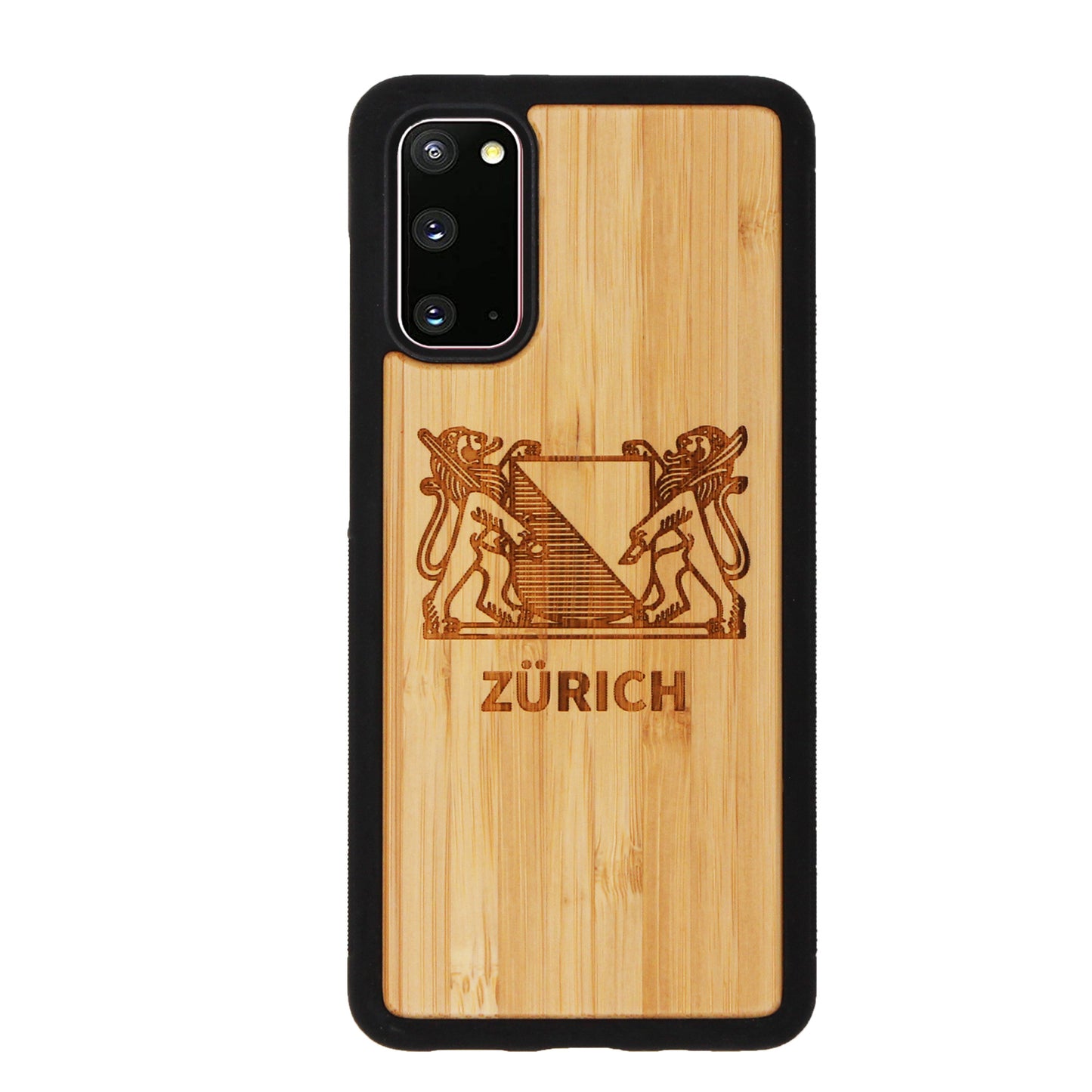 Zürich Wappen Eden Case aus Bambus für das Samsung Galaxy S20