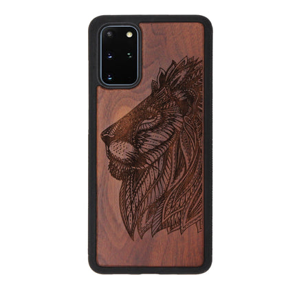 Löwen Eden Case aus Nussholz für das Samsung Galaxy S20 Plus