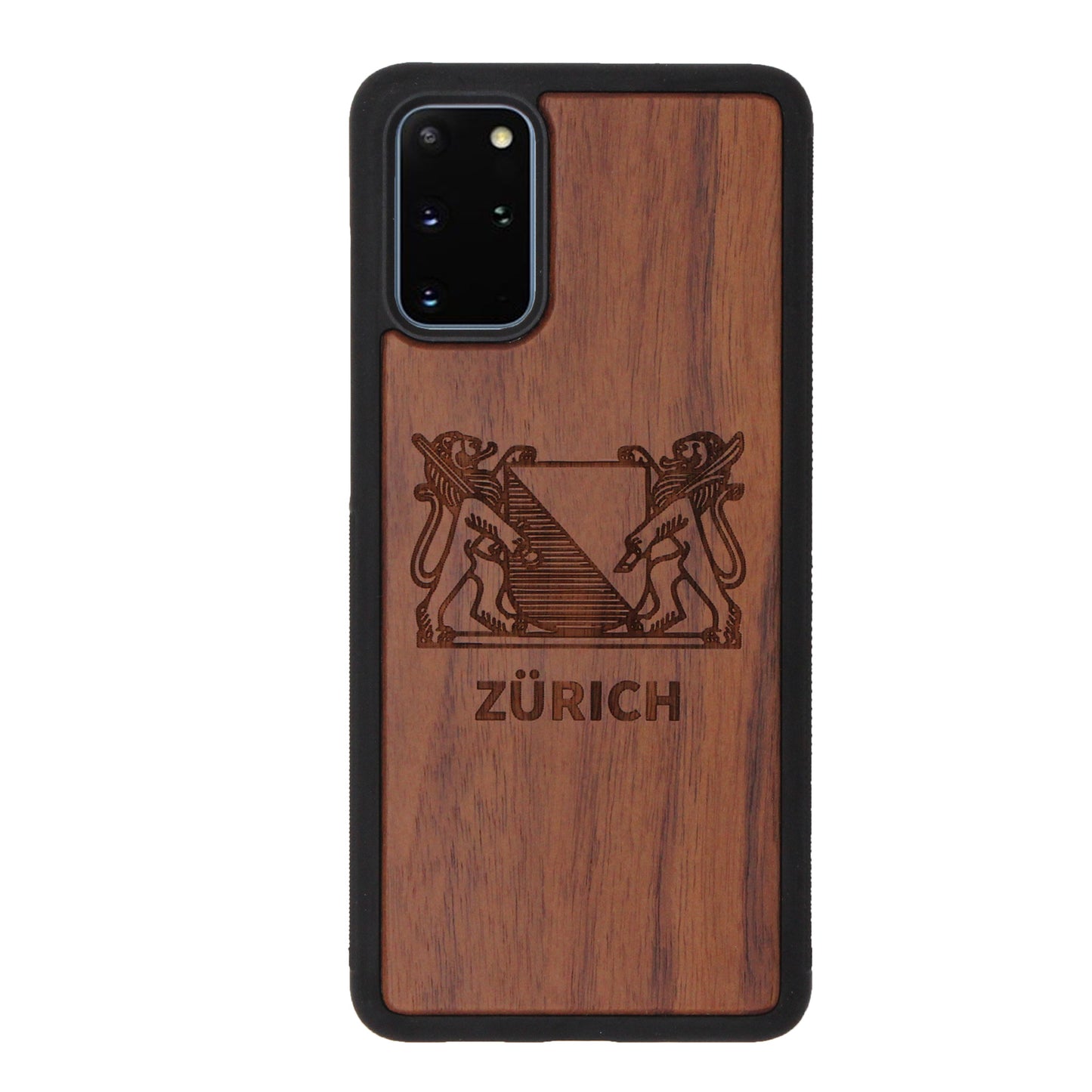 Zürich Wappen Eden Case aus Nussholz für das Samsung Galaxy S20 Plus