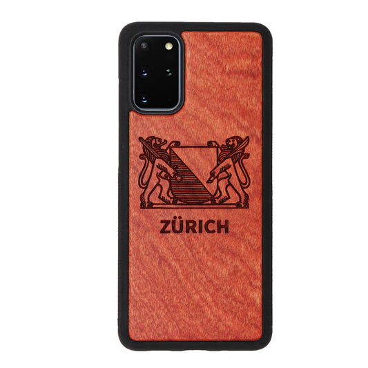 Zurich Coat of Arms Eden Case made with Rosewood for the Samsung Galaxy S20 Plus