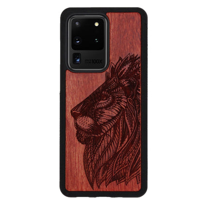 Löwen Eden Case aus Rosenholz für das Samsung Galaxy S20 Ultra