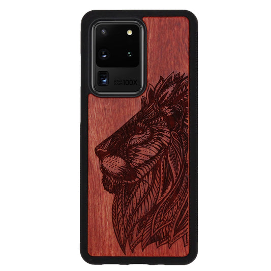 Löwen Eden Case aus Rosenholz für das Samsung Galaxy S20 Ultra