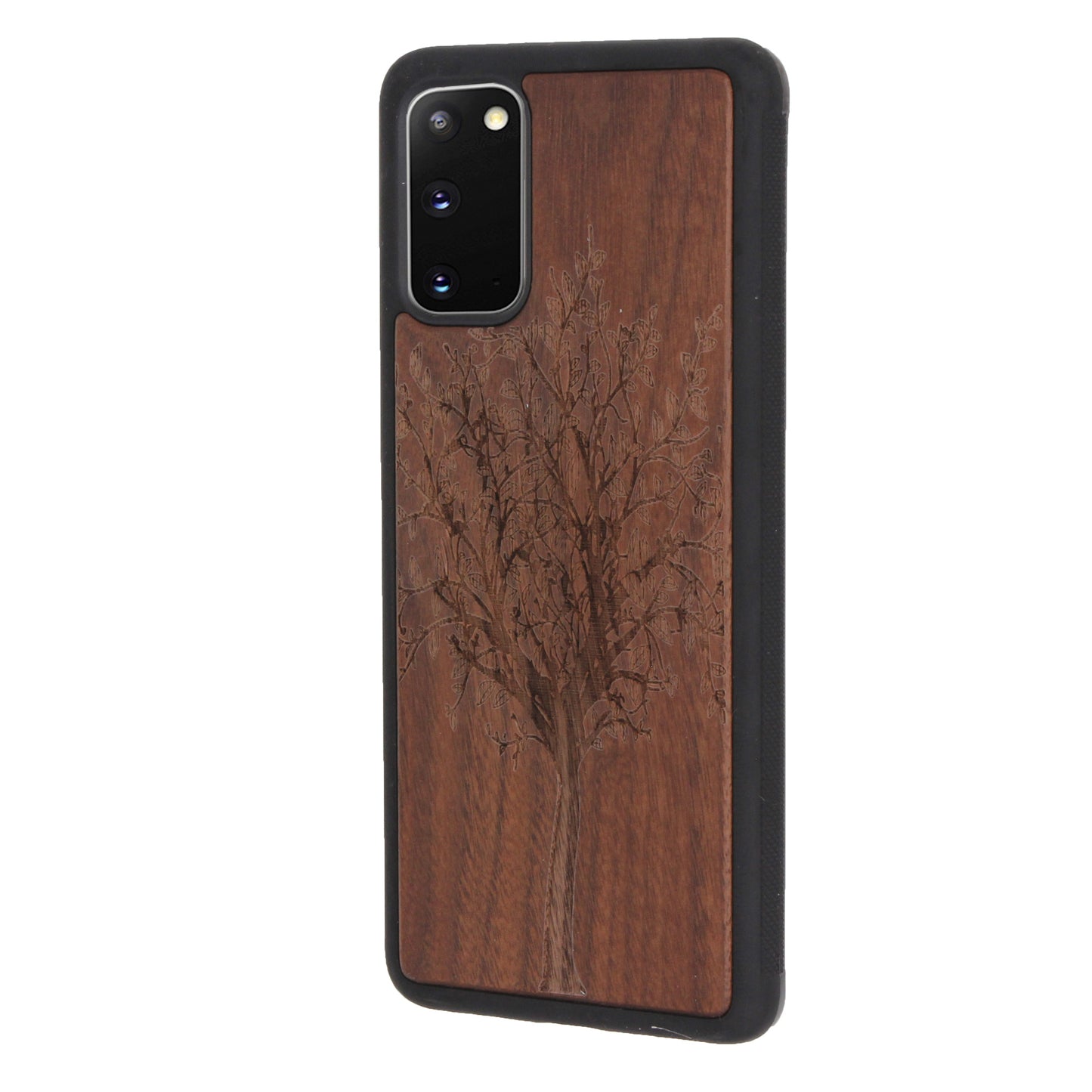 Lebensbaum Eden Case aus Nussholz für das Samsung Galaxy S20