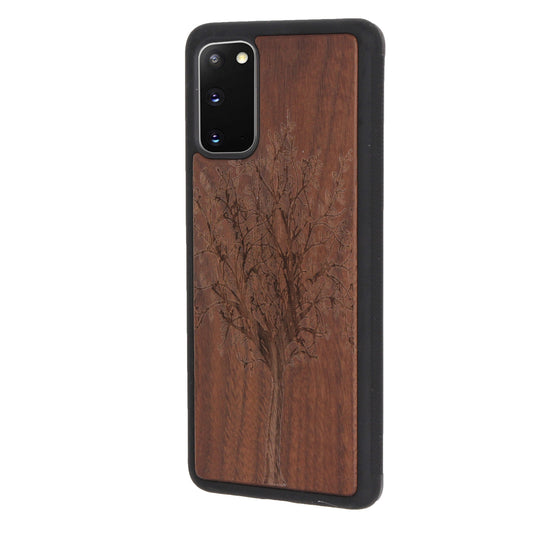 Lebensbaum Eden Case aus Nussholz für das Samsung Galaxy S20