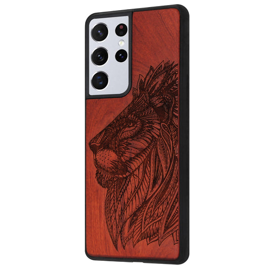 Löwen Eden Case aus Rosenholz für das Samsung Galaxy S21 Ultra