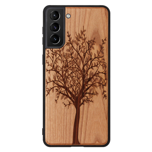 Lebensbaum Eden Case aus Kirschholz für das Samsung Galaxy S21 Plus