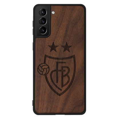 FC Basel Eden Case aus Nussholz für das Samsung Galaxy S21 Plus