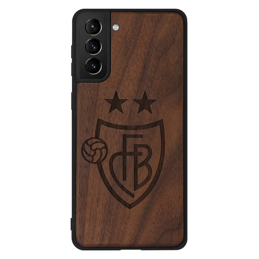 FC Basel Eden Case aus Nussholz für das Samsung Galaxy S21 Plus