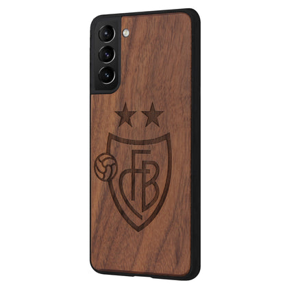 FC Basel Eden Case aus Nussholz für das Samsung Galaxy S21 Plus