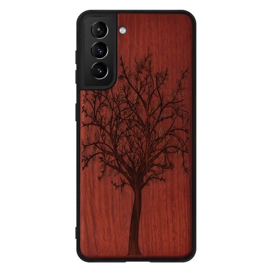 Tree of Life Eden Case made of rosewood for the Samsung Galaxy S22