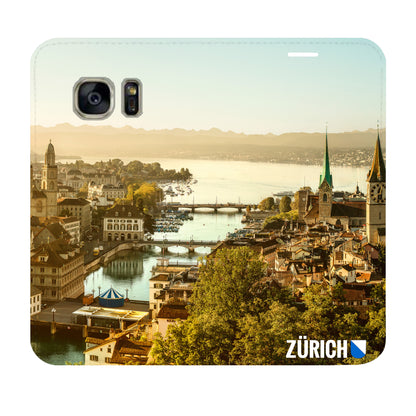 Zürich City von Oben Panorama für das Samsung Galaxy S7 Edge