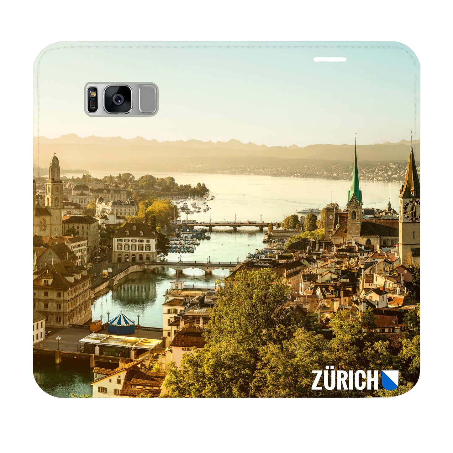 Zürich City von Oben Panorama Case für das Samsung Galaxy S8 Plus