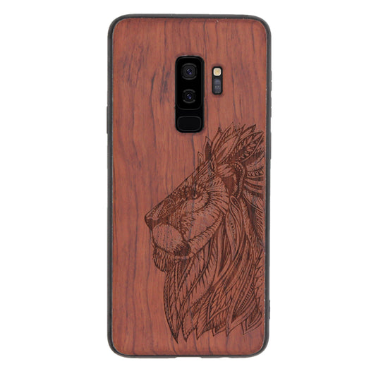 Löwen Eden Case aus Rosenholz für das Samsung Galaxy S9 Plus