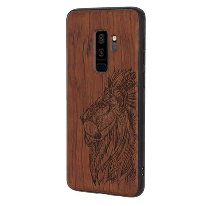 Löwen Eden Case aus Nussholz für das Samsung Galaxy S9 Plus