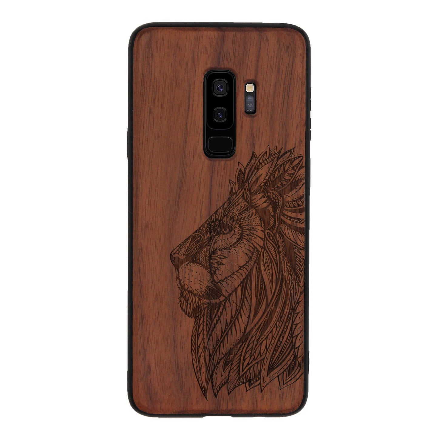 Löwen Eden Case aus Nussholz für das Samsung Galaxy S9 Plus