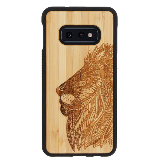 Löwen Eden Case aus Bambus für Samsung Galaxy S10e