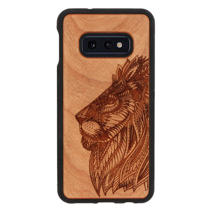 Löwen Eden Case aus Kirschholz für Samsung Galaxy S10e