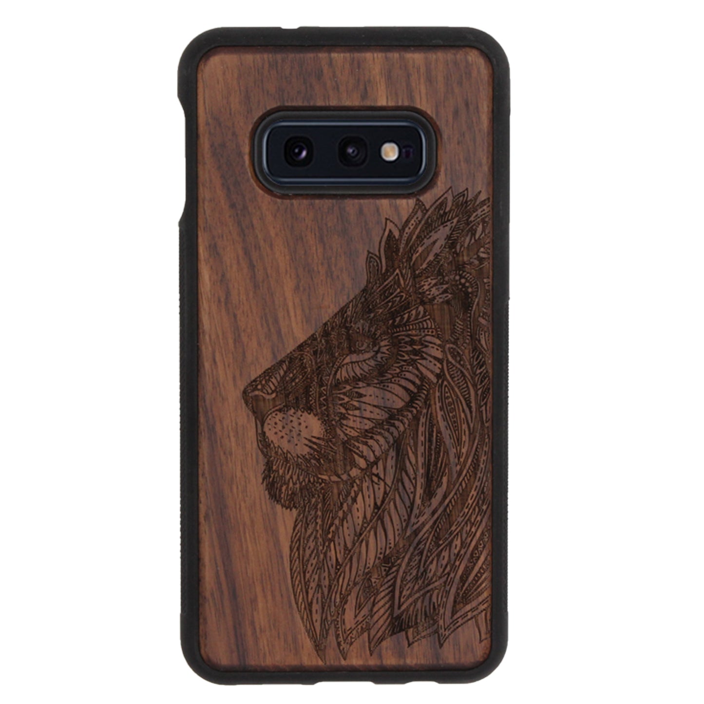 Löwen Eden Case aus Nussholz für Samsung Galaxy S10e