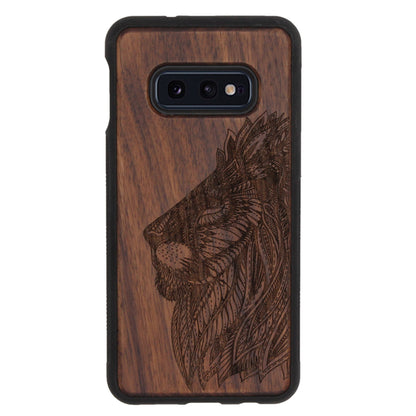 Löwen Eden Case aus Nussholz für Samsung Galaxy S10e