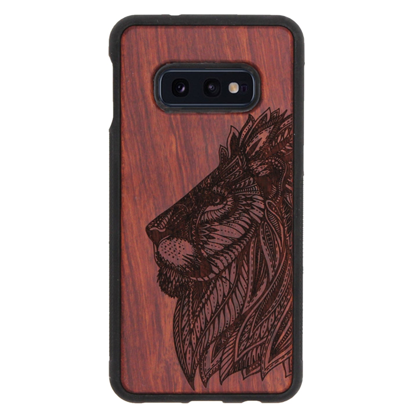 Lion Eden Case made with Rosewood for the Samsung Galaxy S10e