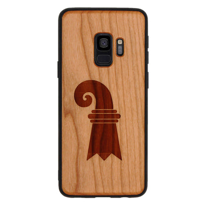 Baslerstab Eden Case made with Cherry Wood for the Samsung Galaxy S9