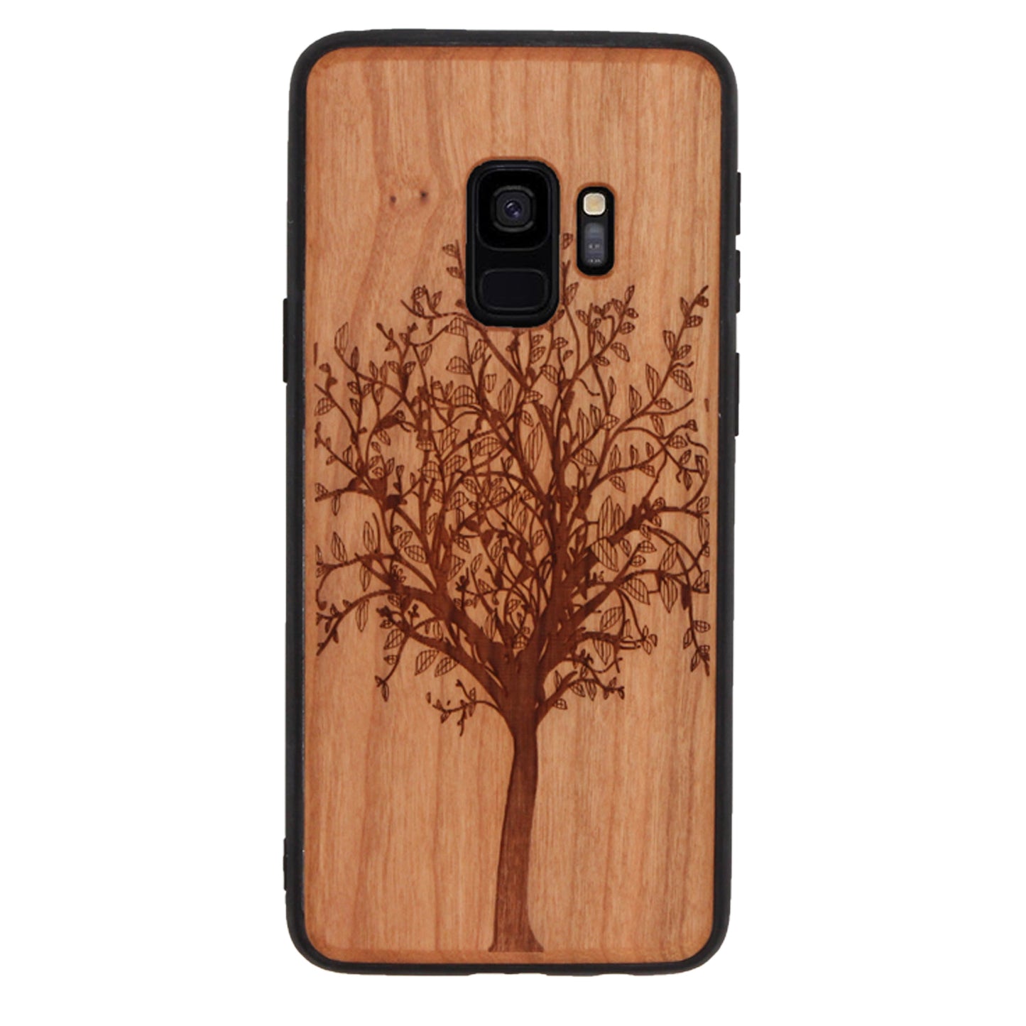 "Tree of Life" Eden Case made with Cherry Wood for the Samsung Galaxy S9