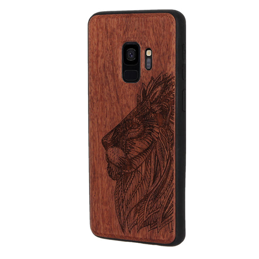 Lion Eden Case made with Rosewood for the Samsung Galaxy S9