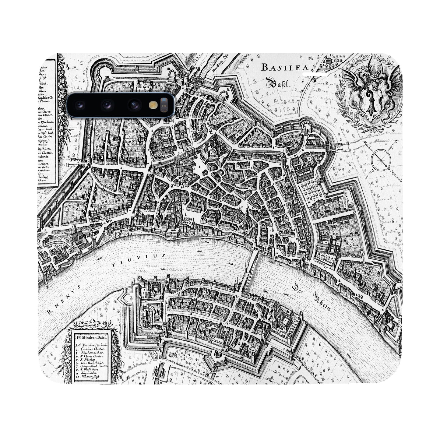 Basel Merian Panorama Case für das Samsung Galaxy S10