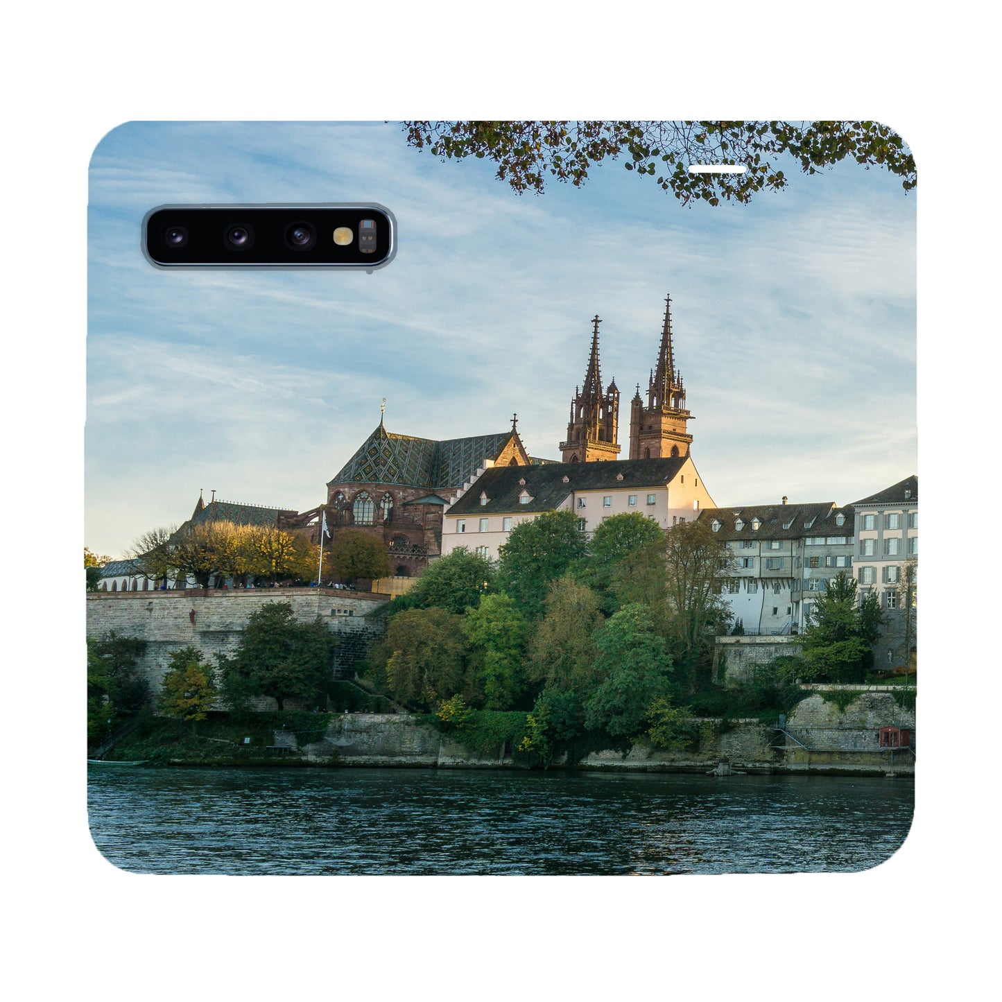 Basel City Münster Panorama Case für das Samsung Galaxy S10