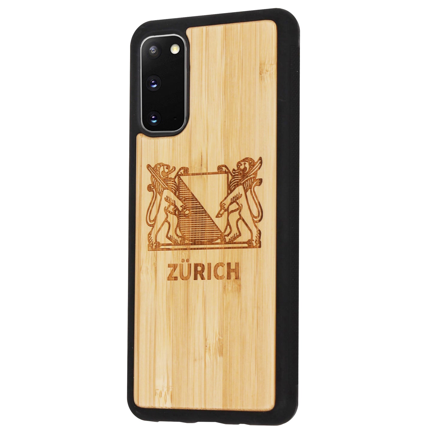 Zürich Wappen Eden Case aus Bambus für das Samsung Galaxy S20