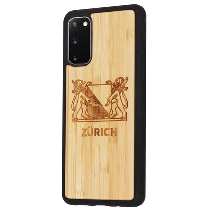 Zürich Wappen Eden Case aus Bambus für das Samsung Galaxy S20