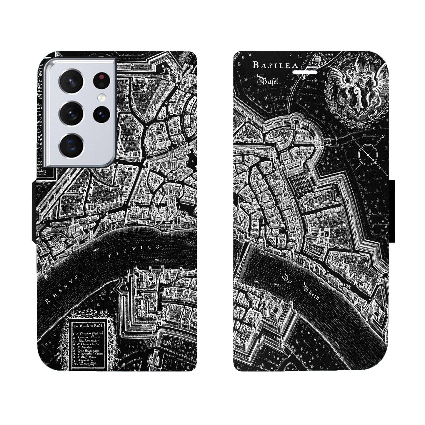 Basel Merian Negativ Victor Case für das Samsung Galaxy S21 Ultra