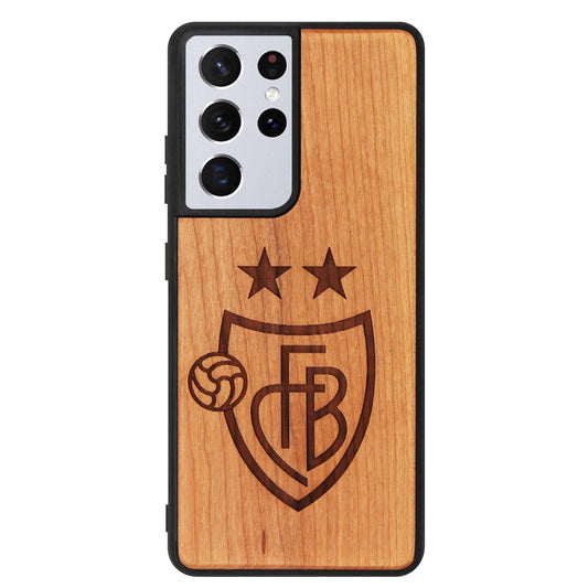 FC Basel Eden case made of cherry wood for the Samsung Galaxy S22 Ultra