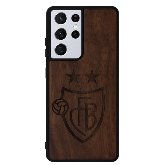 FC Basel Eden Case aus Nussholz für das Samsung Galaxy S21 Ultra