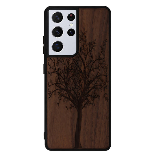 Lebensbaum Eden Case aus Nussholz für das Samsung Galaxy S21 Ultra