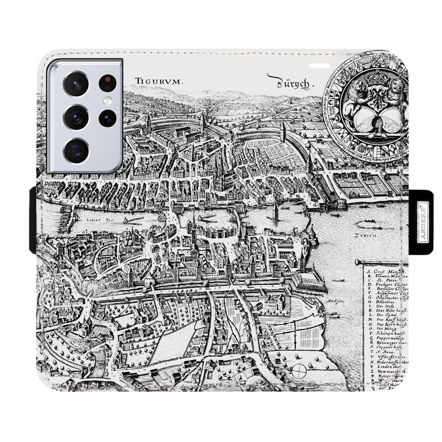 Zürich Merian Victor Case für das Samsung Galaxy S21 Ultra