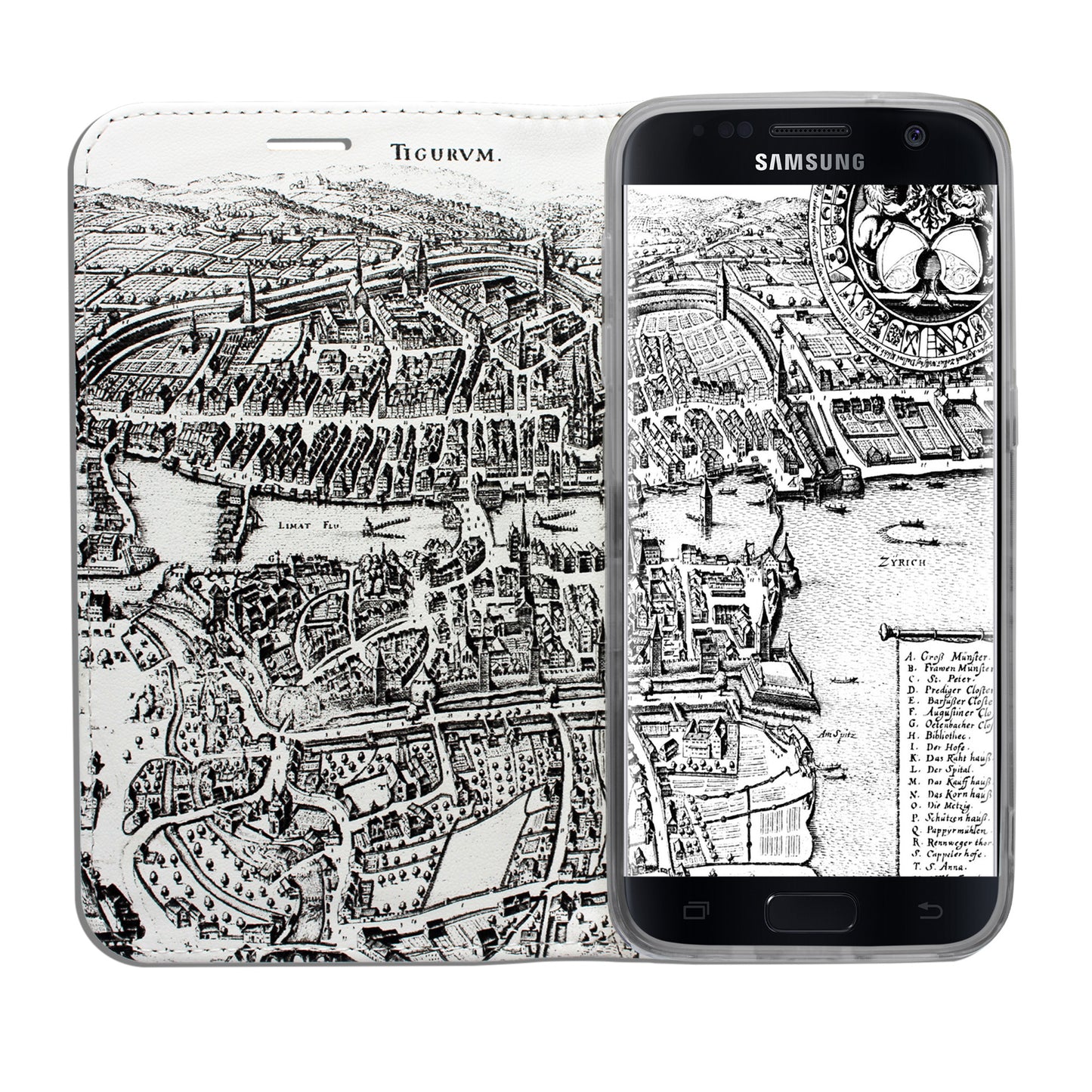 Zürich Merian Panorama für das Samsung Galaxy S7