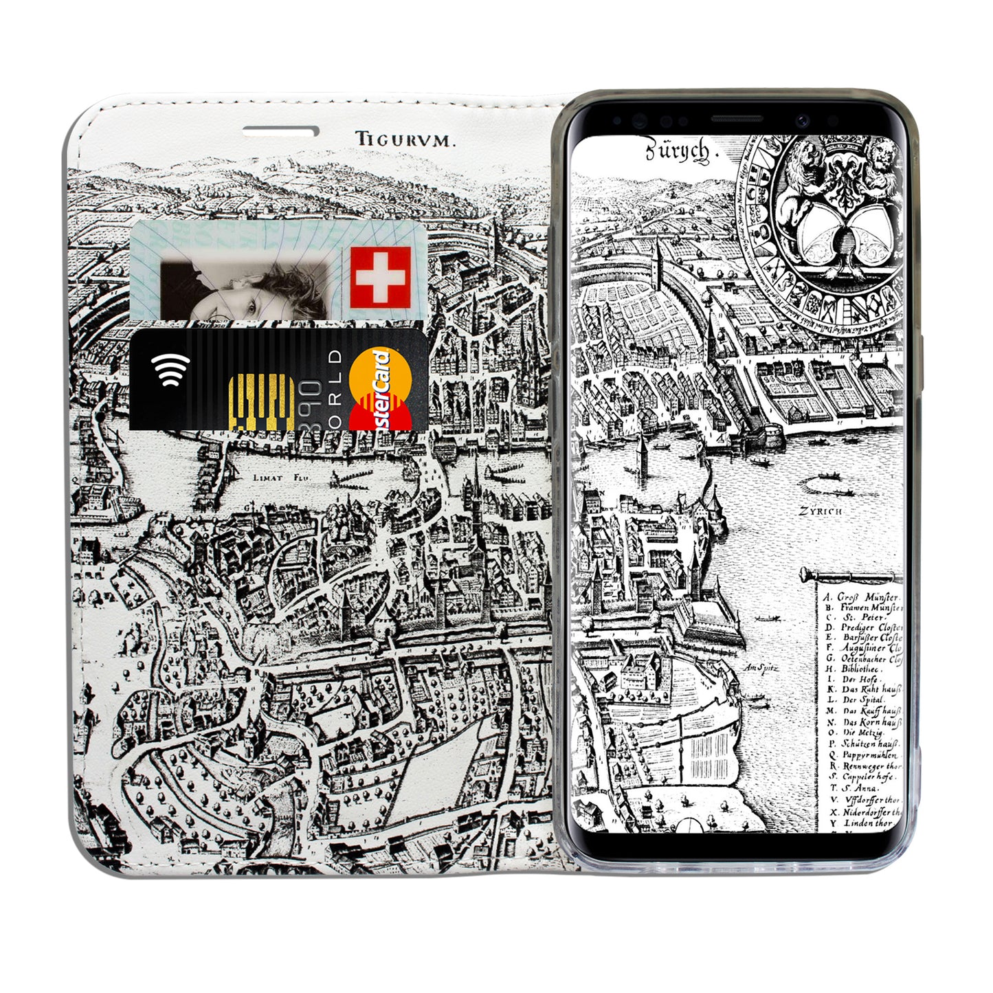 Zurich City From Above Panorama Case for the Samsung Galaxy S9 Plus