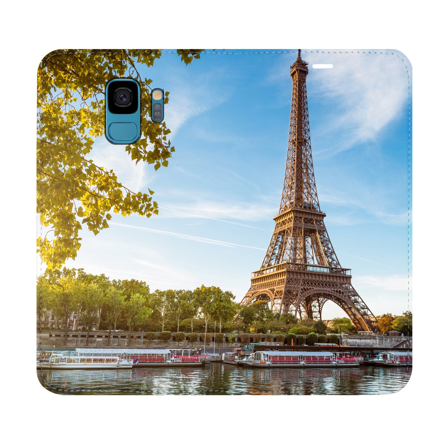 Paris City La Seine Panorama Case für das Samsung Galaxy S9