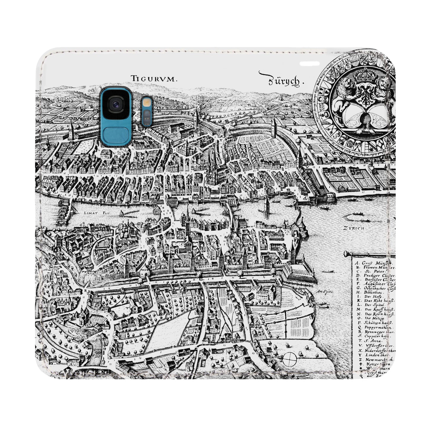 Zürich Merian Panorama Case für das Samsung Galaxy S9