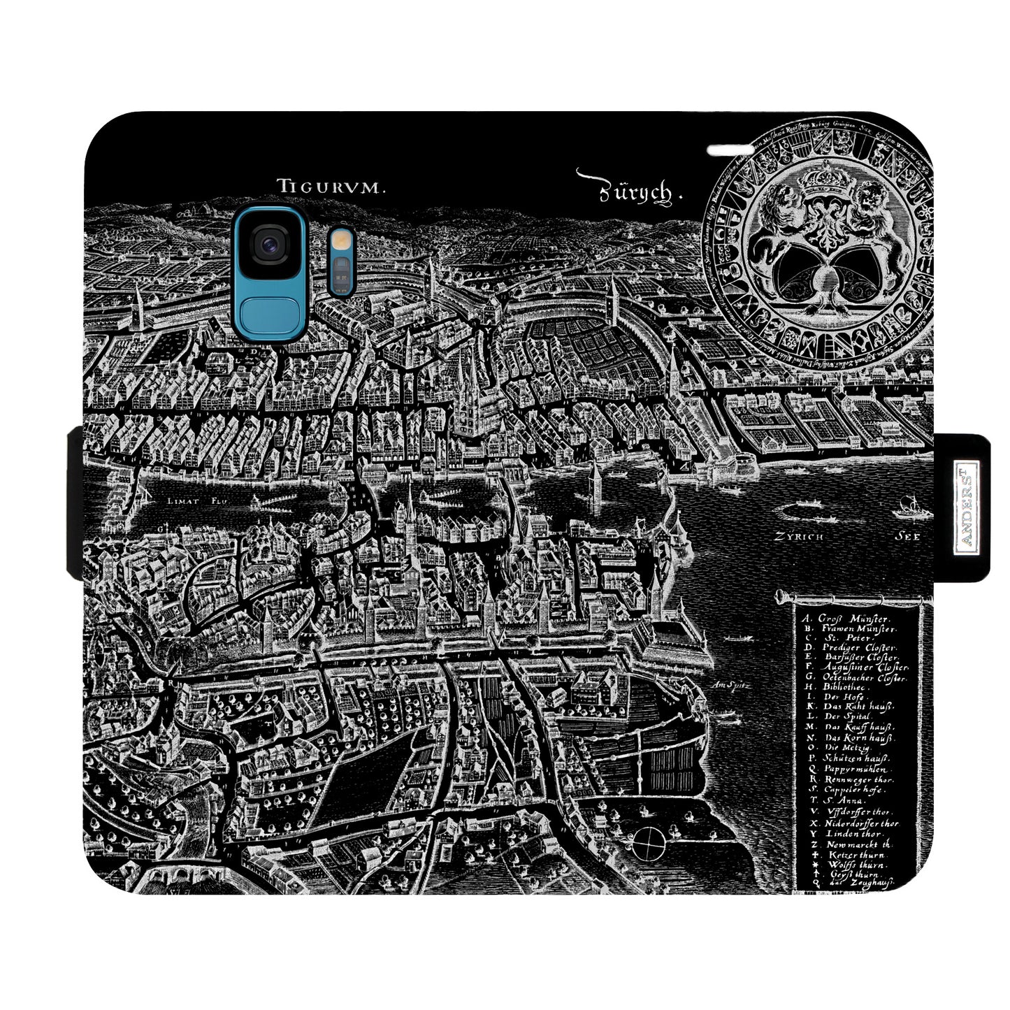 Zurich Merian Negativ Victor Case for the Samsung Galaxy S9
