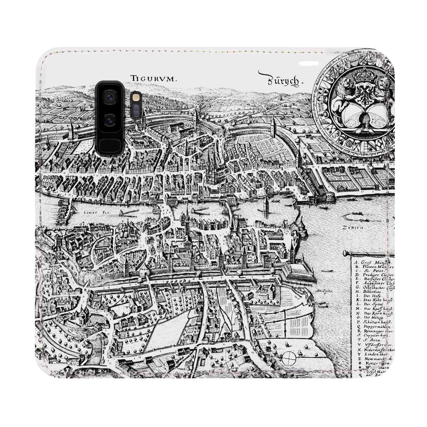 Zürich Merian Panorama Case für das Samsung Galaxy S9 Plus