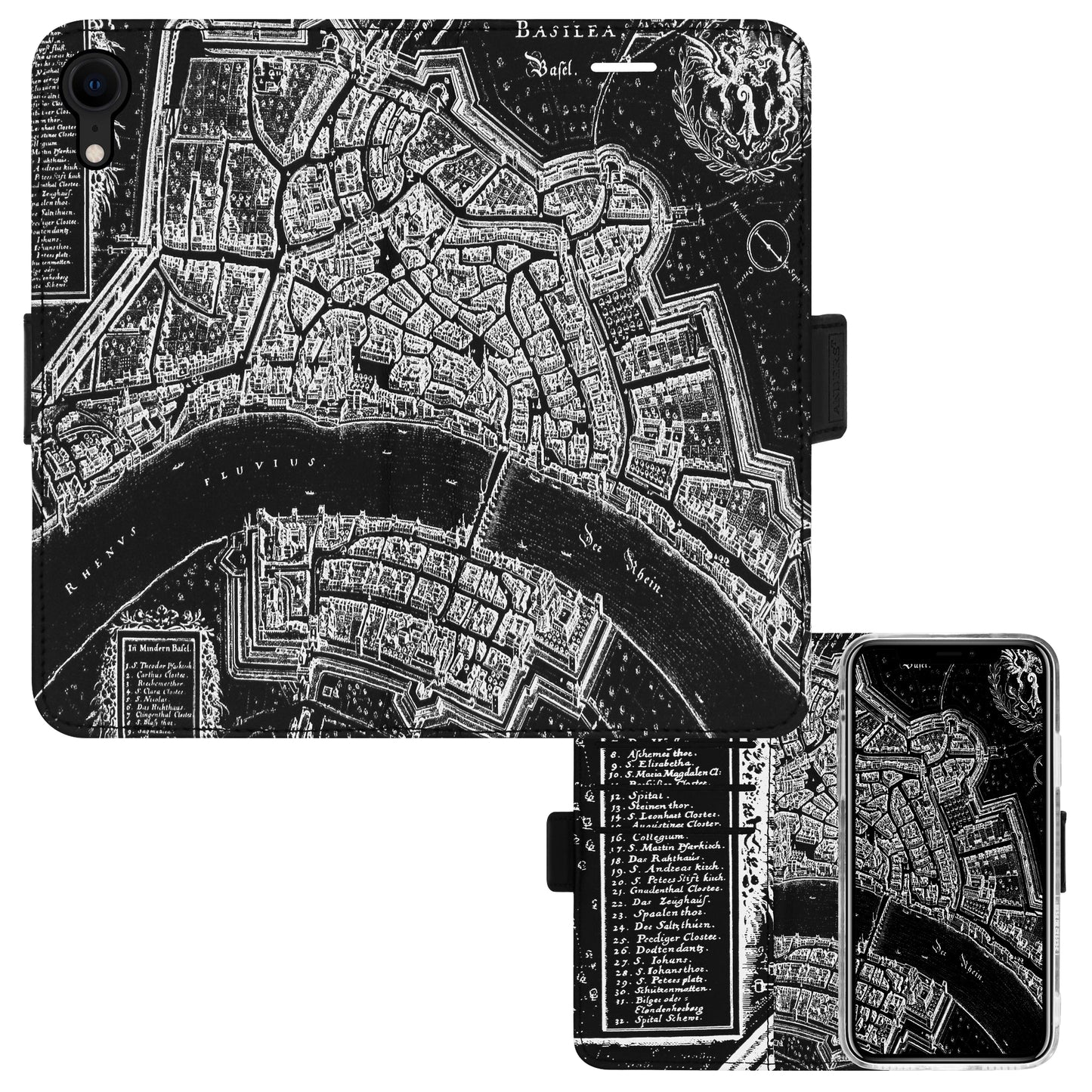 Basel Merian Negativ Victor Case für das iPhone XR